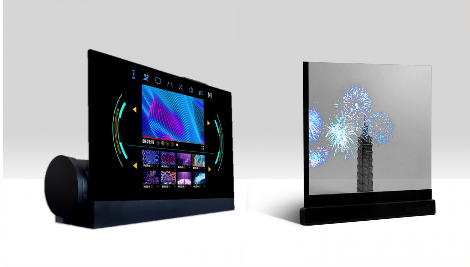 可卷式、折迭性、高透明